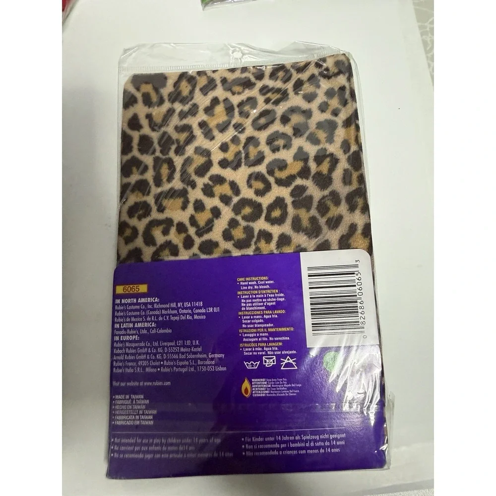 Secret Wishes Sexy Leopard Tights One Size Costume Accessory H-3